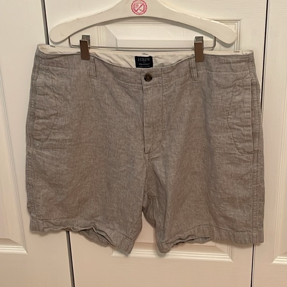 J.Crew 9” Gramercy Linen Cotton Shorts - Picture 2 of 4